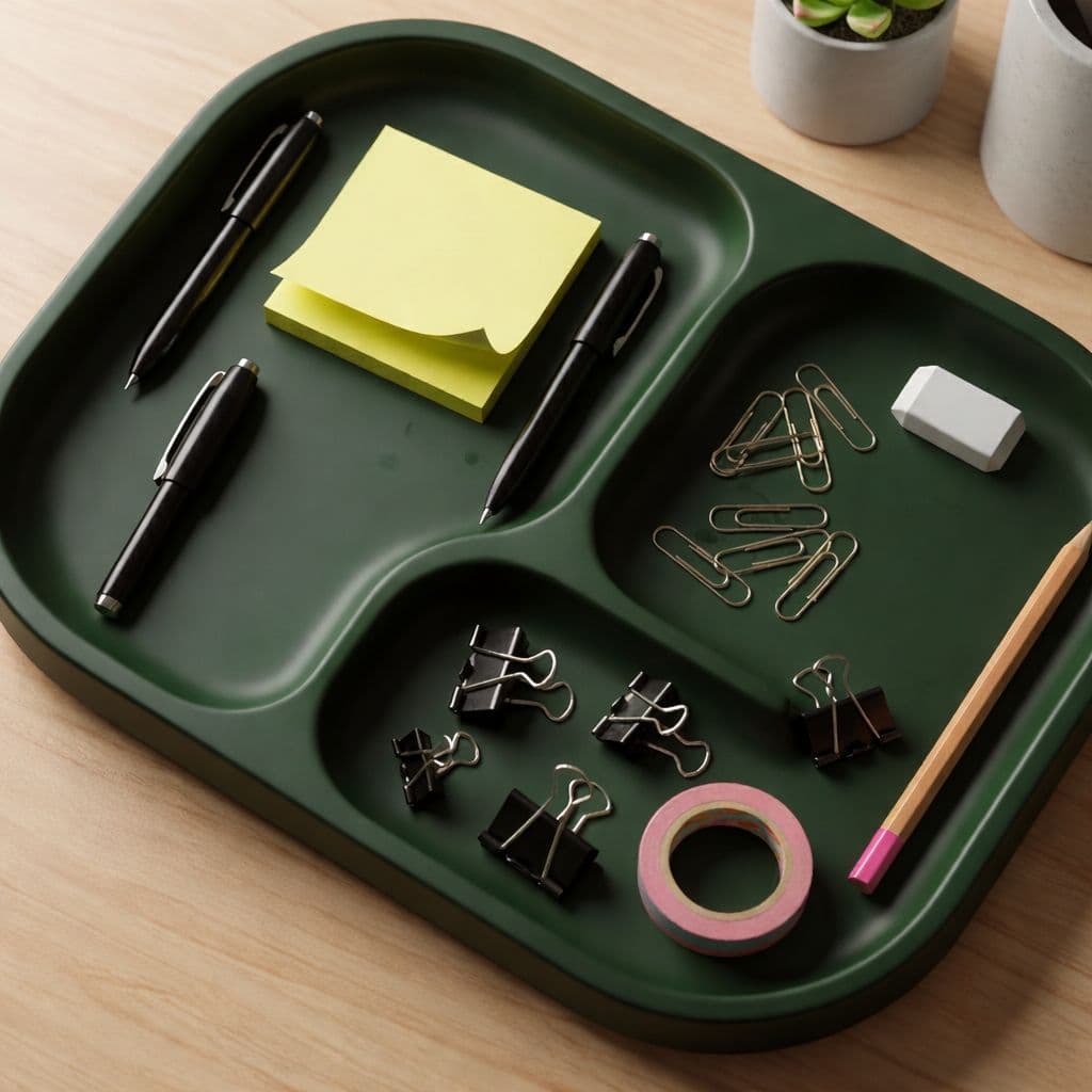 Porta treco Organizador de Mesa Premium com Divisórias – Design Moderno