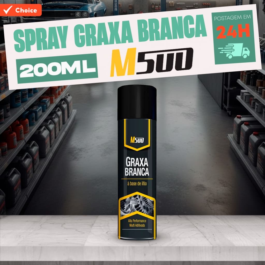 Graxa Branca em Spray 200ml - M500-1090012