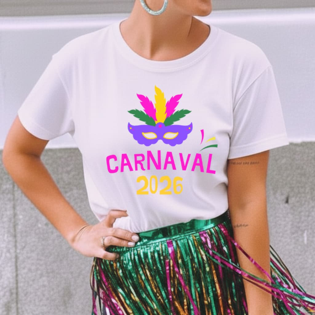 Camiseta T Shirt 100% Algodão Divertida Várias Estampas Carnaval 2026 Envio Imediato