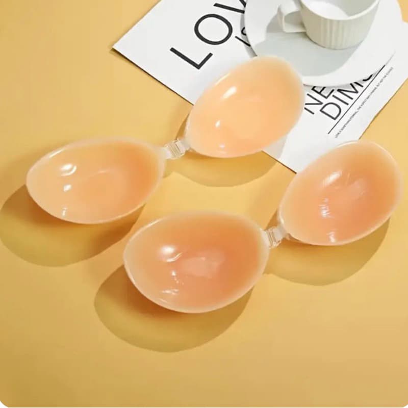 Sutian Sutiã Silicone Sem Alça Adesivo Protetor Bege Tumara Que Caia Frente Unica Adesivo de Mama