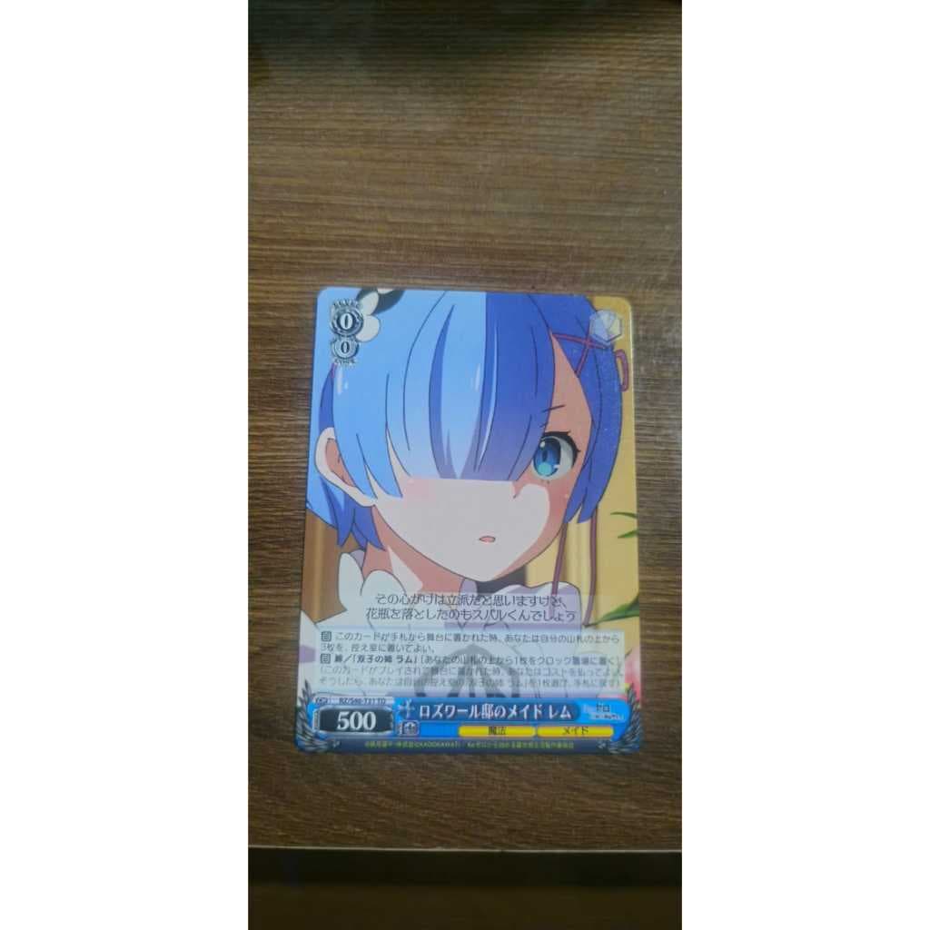 Carta Re Zero Rem, Maid of Roswaal's Mansion RZ/S46-T10 TD EM JAPONÊS