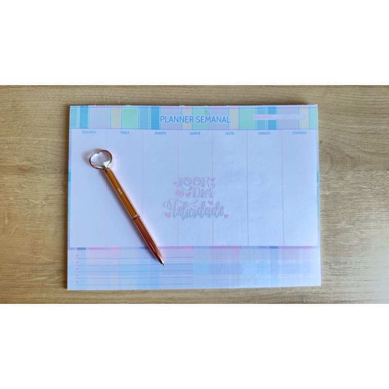 Planner semanal de mesa Merci