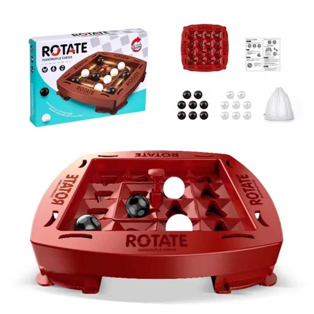 Jogo Tabuleiro Estratégia Xadrez Giratório / Trilha / Lógica, jogo de logica, jogo em familia, jogo infantil, adultos