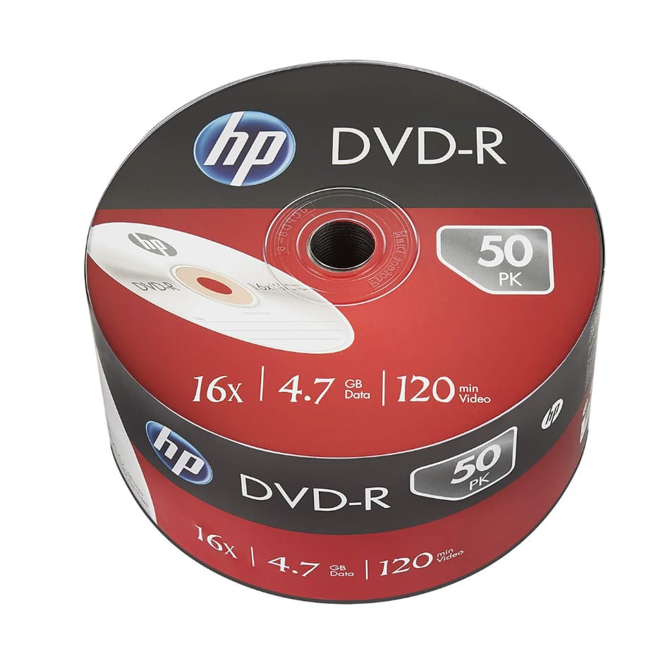 25 Unidades DVD-R HP - 4,7 GB - 16x - Com Logo