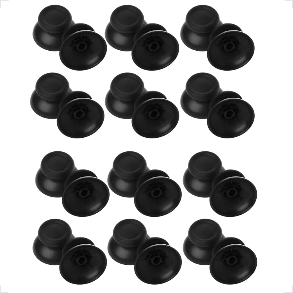 Kit Com 12 Pares Capa Direcional Do Analógico Do Controle Joystick Compatível PS4/PS4 Pro/PS4 Slim