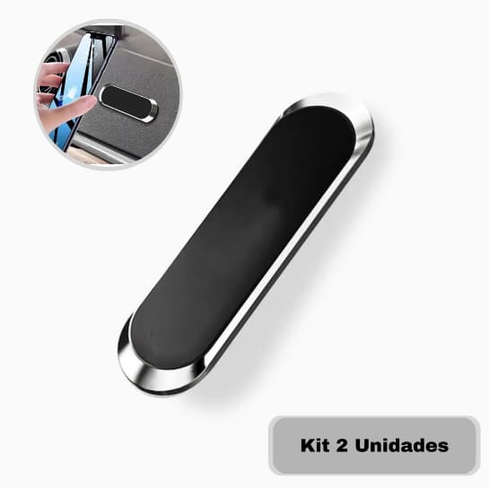 Suporte Magnético Veicular para Celular com Ímã Neodímio Potente Kit Automotivo Universal