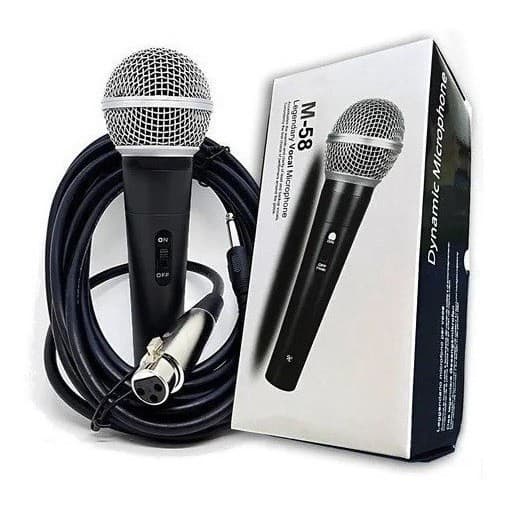 Microfone Profissional Com Cabo  Premium - Dynamic