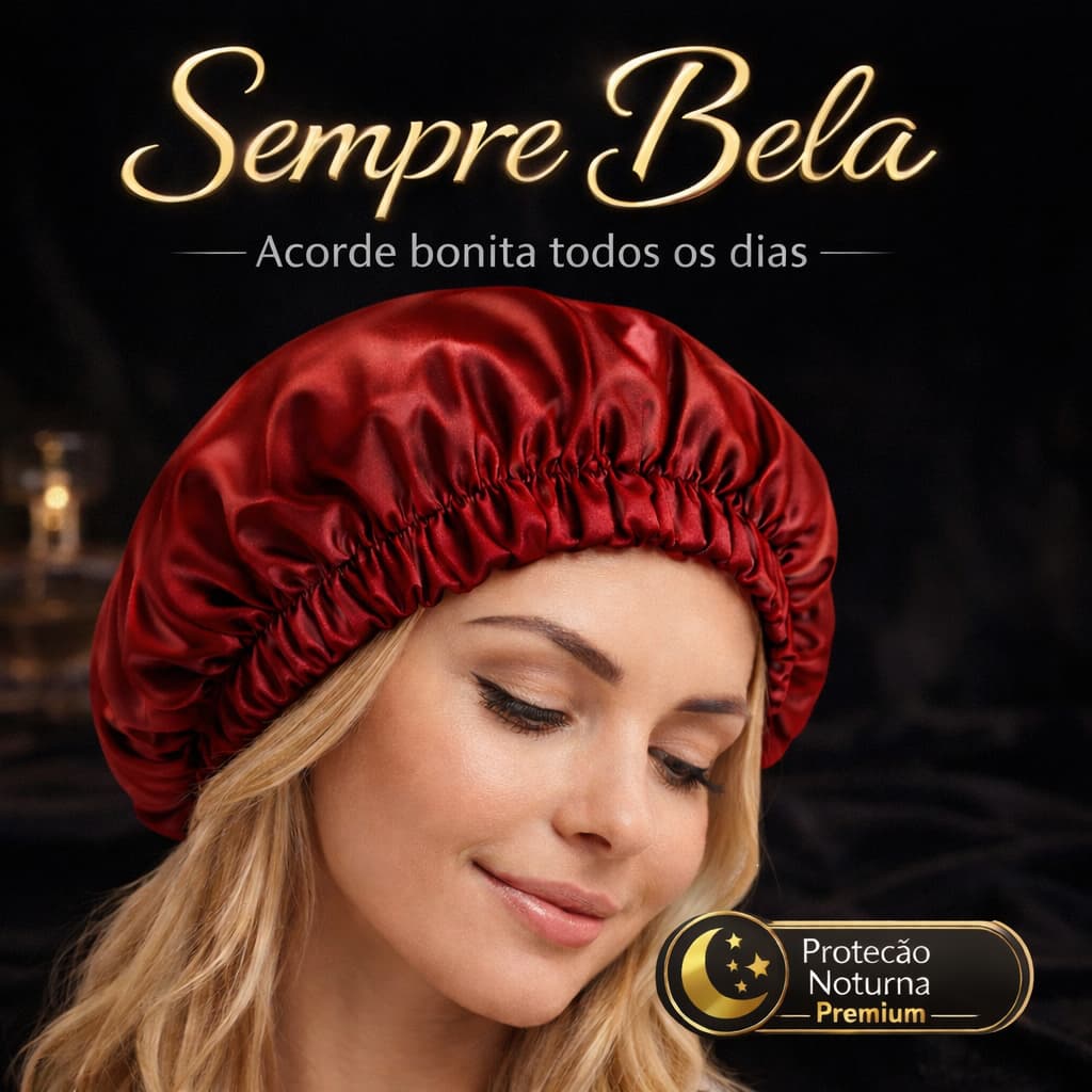 Kit 100 Touca de Cetim Anti Frizz Ideal Para Umectação Simples Proteção e Hidratação Capilar