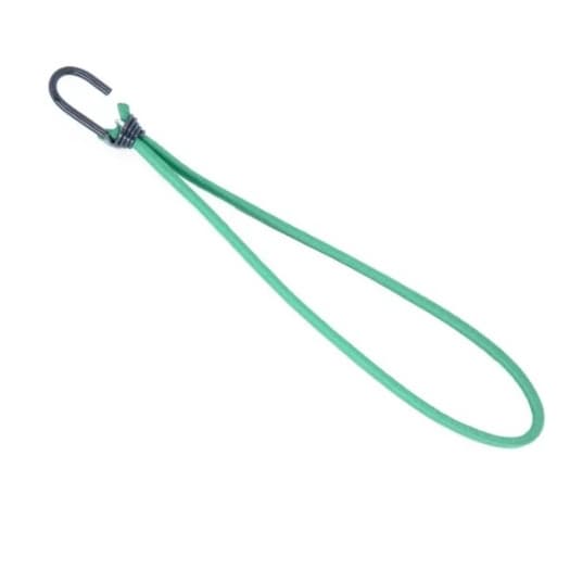 10 Ganchos Extensor Elástico Corda Para Lona Caminhão Lonafix (Verde com gancho preto) 35cm Multiekip