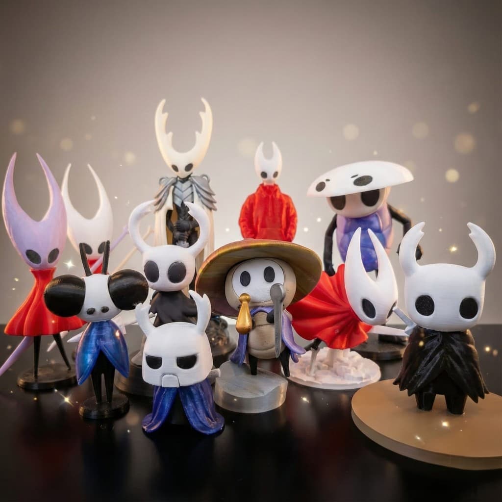 Action Figure Hollow Knight - Vários Personagens (Hornet, Pale King, Zote, Mini Sly, Sherma,  Quirrel) - Impressão 3D