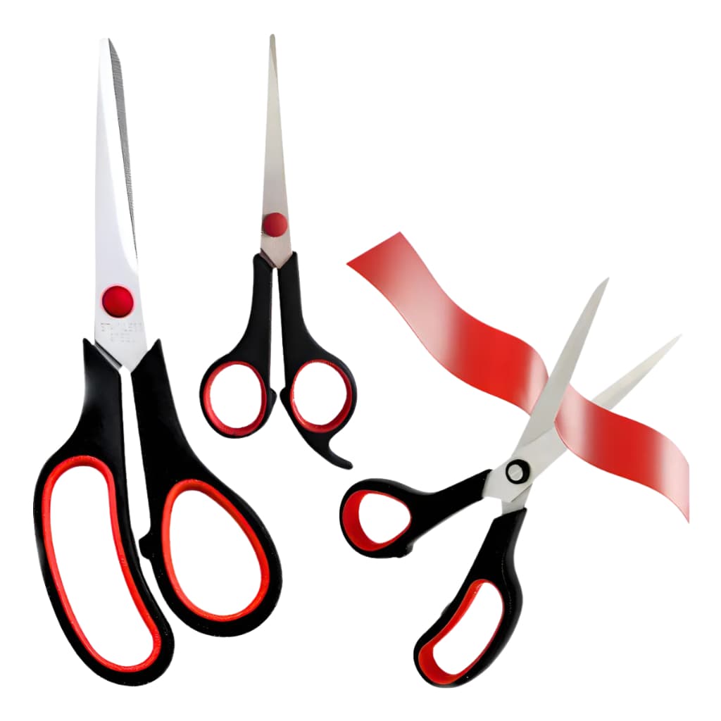 Kit Tesouras Em Aço Inox Corte Costura Artesanato Domestico Tecido e profissional