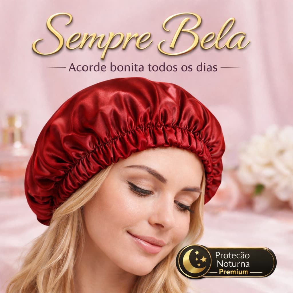 Kit 30 Touca de Cetim Para Dormir Anti Frizz e Quebra