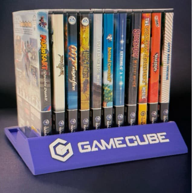 Organizador de Jogos GameCube – Suporte Impresso em 3D