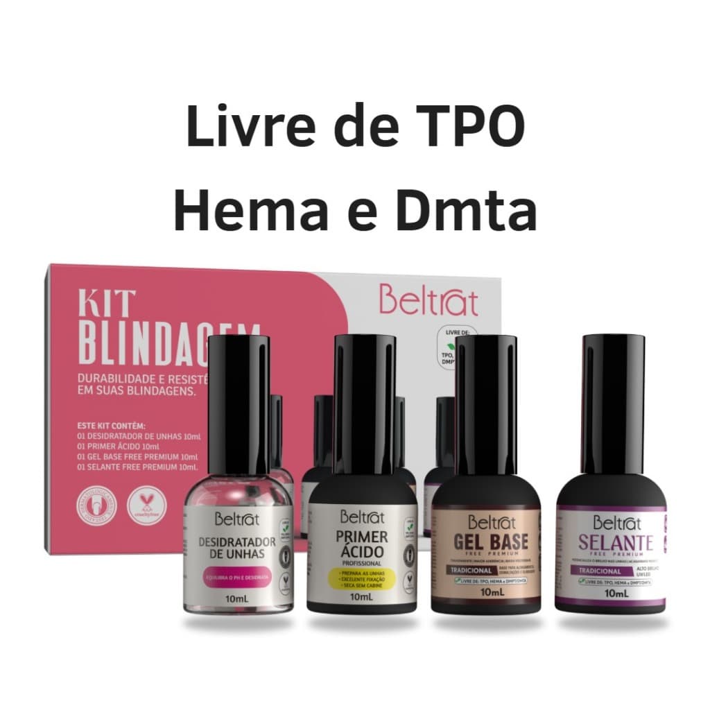 Beltrat - Kit Completo Blindagem Das Unhas Sem Tpo Hemma Dmta