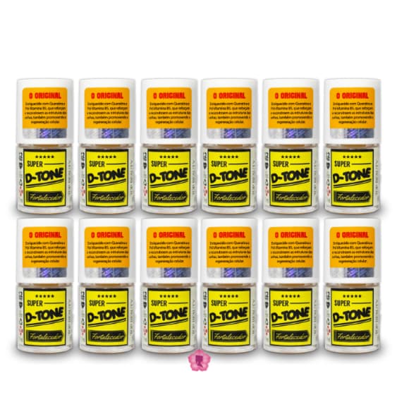 Kit 12 Bases D-tone Fortalecedor 12 Free Sos Unhas Top Beauty