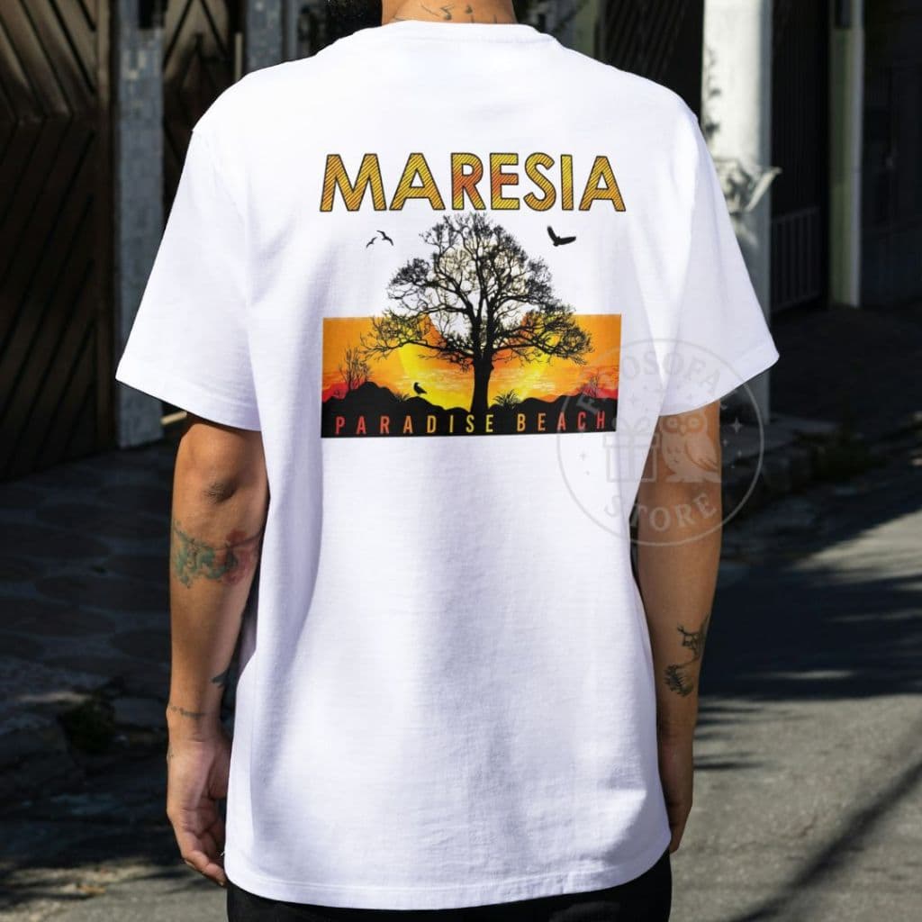 Camiseta Maresia Horizonte | 100% Algodão 30.1 | Moda Surf | Camisa Estampada