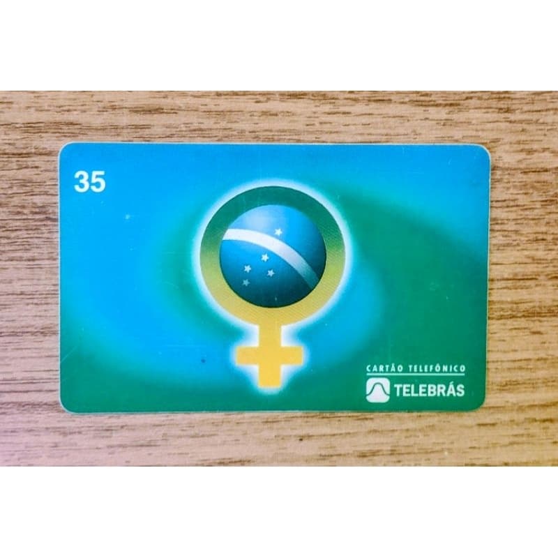 Cartão Telefônico Colecionável Dia Internacional da Mulher