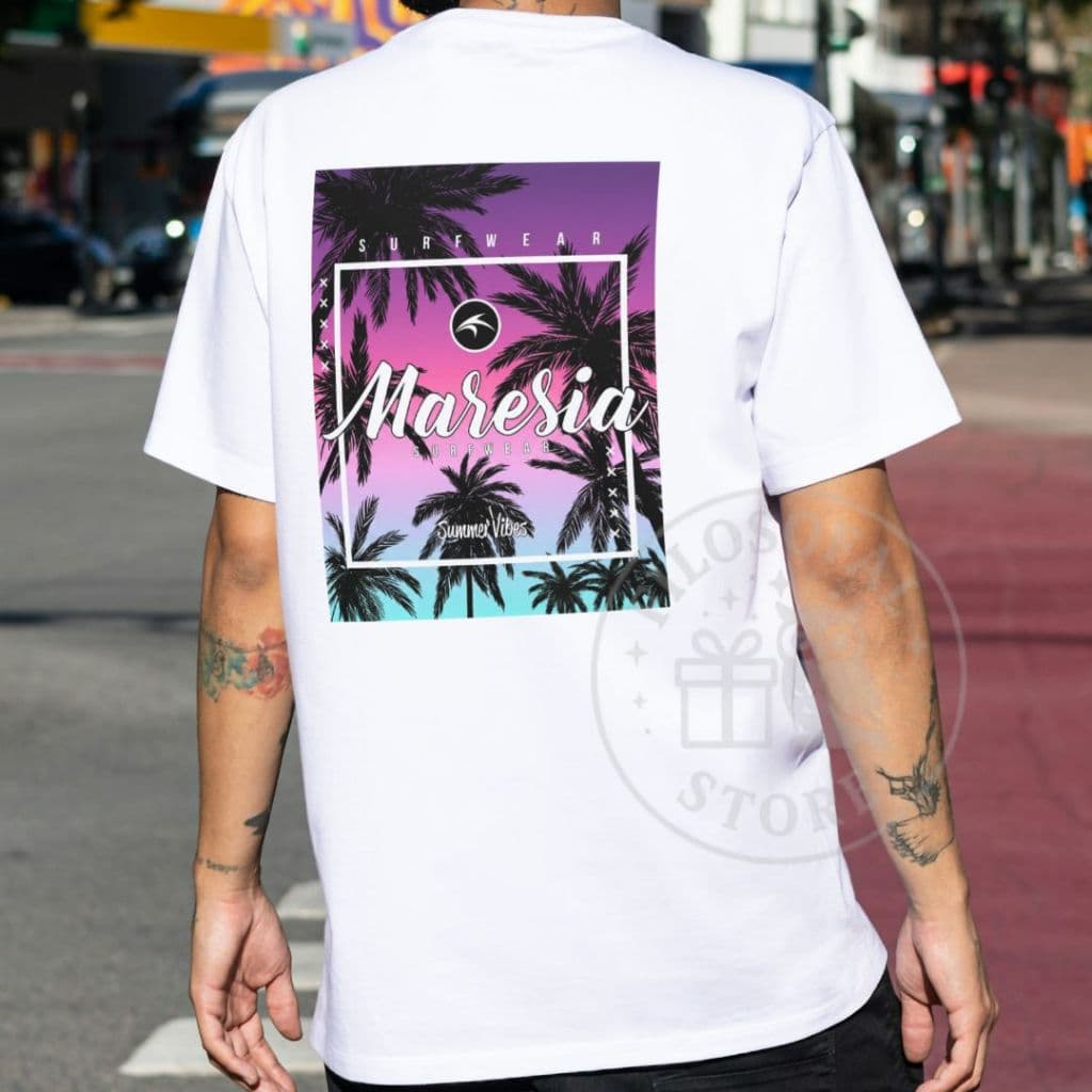 Camiseta Maresia Surf Summer Vibes | 100% Algodão Fio 30.1 | Camisa Masculina Feminina