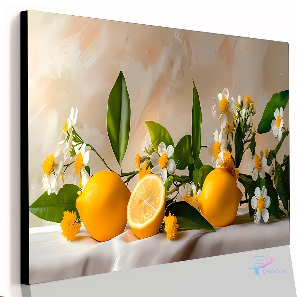 Quadro Decorativo Mesa de Laranjas Suco Cozinha Restaurante Casa Sala Quarto Parede Decoração