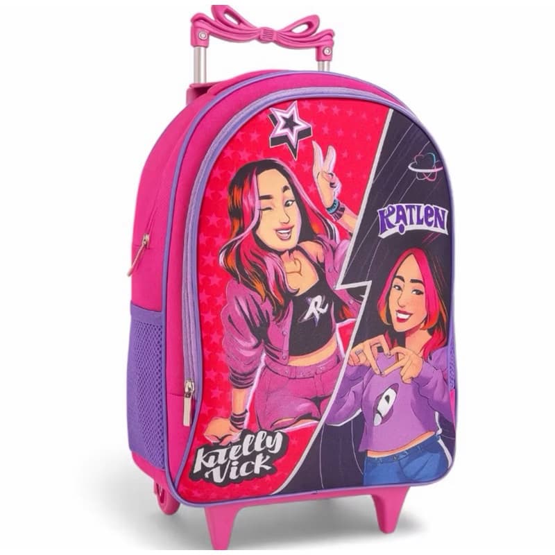 Mochila Rodinha Infantil menina  menino Reforçada Escolar