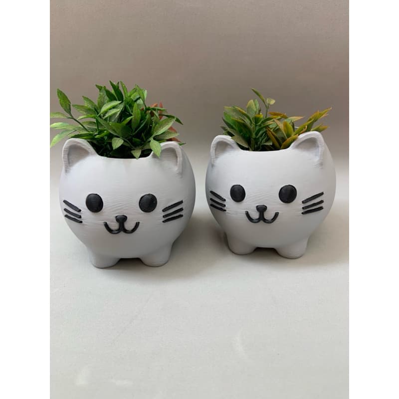 🐱 Vaso Decorativo Gatinho – Impresso em 3D 🪴  Charme, fofura e personalidade para sua decoração!