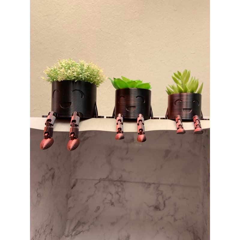🌱✨ Conjunto de Vasos Decorativos Articulados – Design Moderno e Criativo ✨🌱