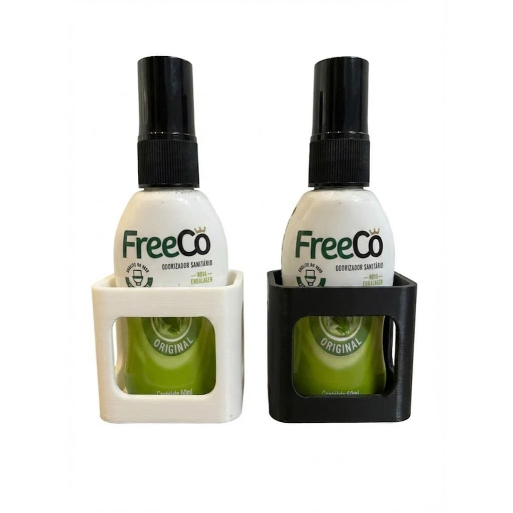 Porta Freecô Suporte de Parede para Bloqueador De Odor Sanitário Preto ou Branco