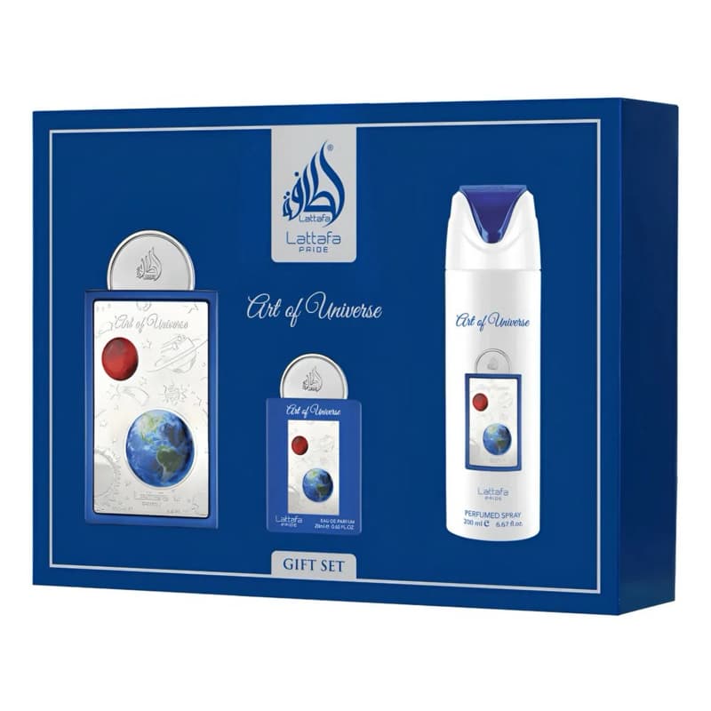 Kit Art of Universe Masculino – Perfume 100 ml + Perfume 20 ml + Spray 200 ml