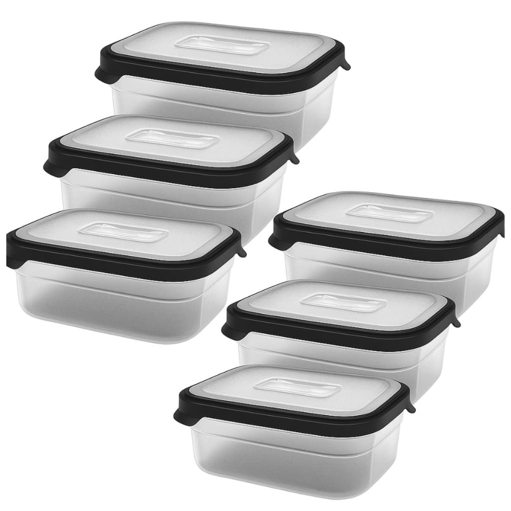 Kit 6 Potes Marmita 500ml Com Tampa Vedação Segura BPA Free | Reutilizável – Helsim