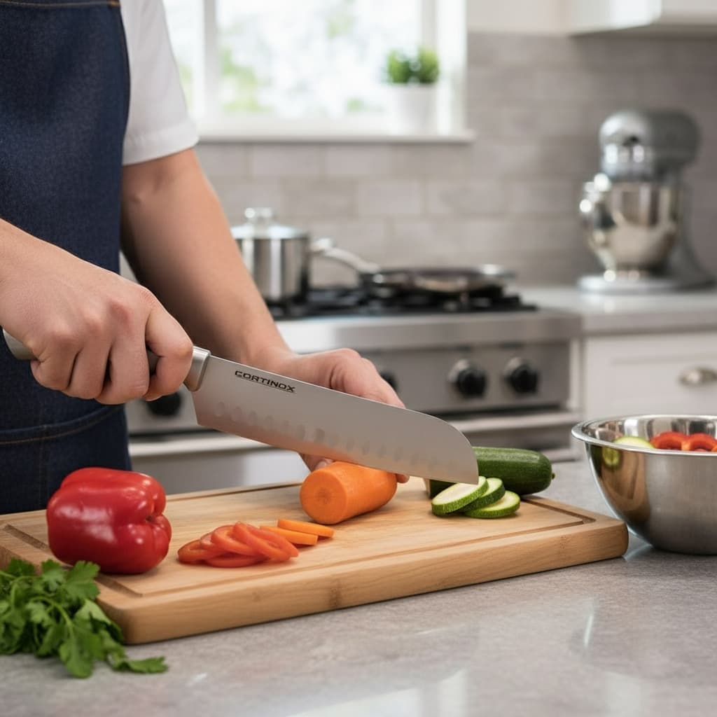 Cutelo Luxo  para Pesca e Churrasco em Aço Inox