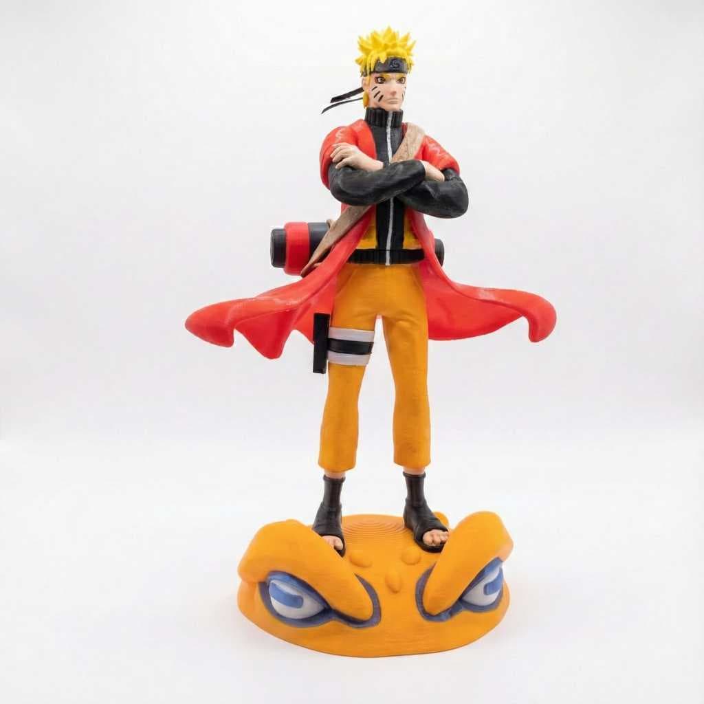 Estátua Premium 30cm - Ninja Mestre dos Sapos (Modo Eremita) | Decoração Anime XL