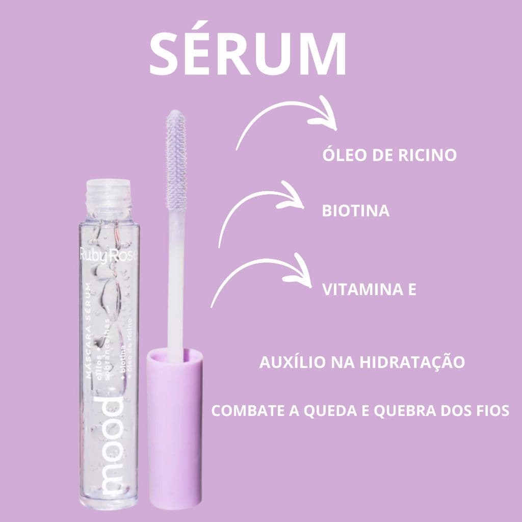 Máscara Sérum Para Cílios e Sobrancelhas Feels Mood - Ruby Rose