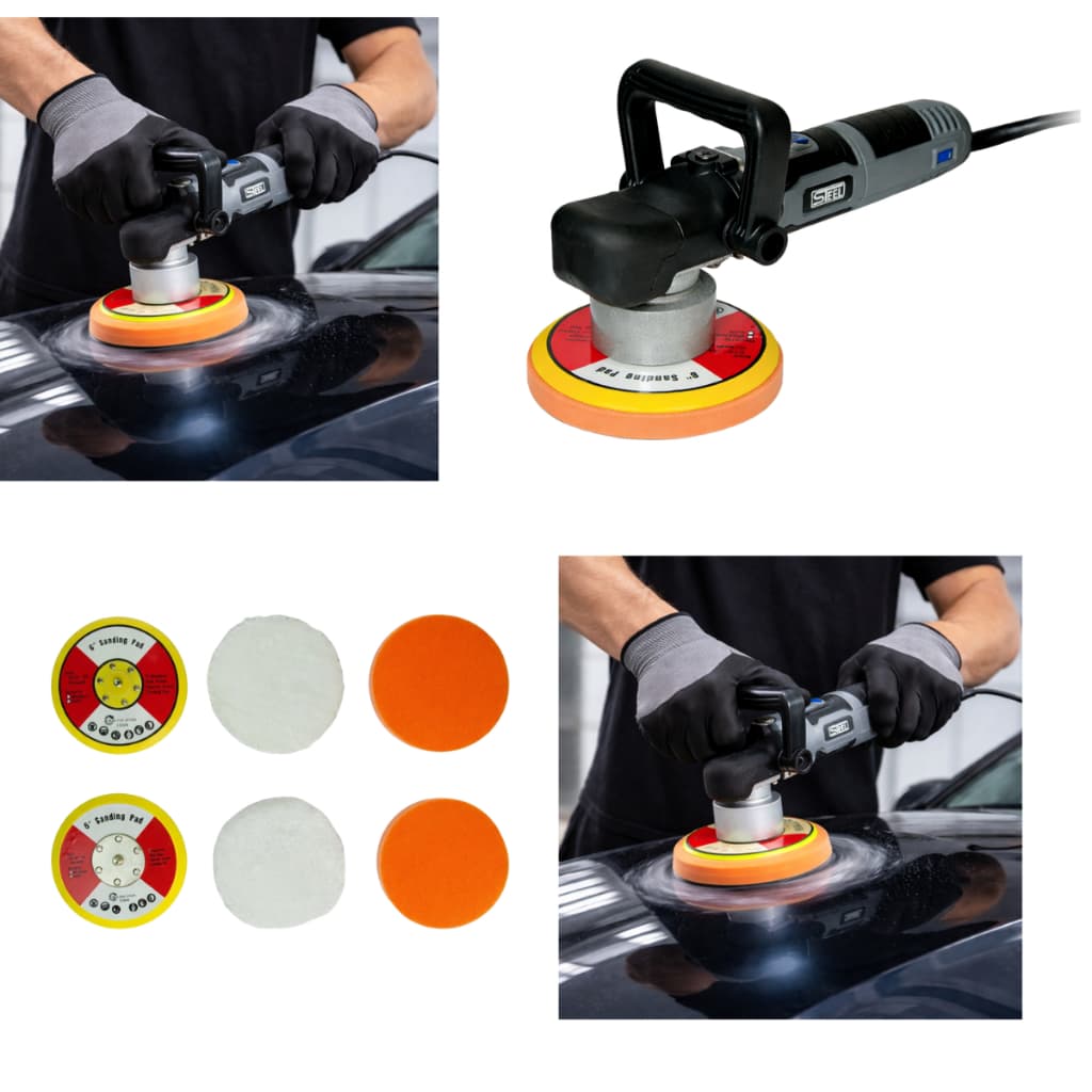 Politriz Eletrica Roto Orbital Profissional 15mm 5 E 6 Polegadas 850w
