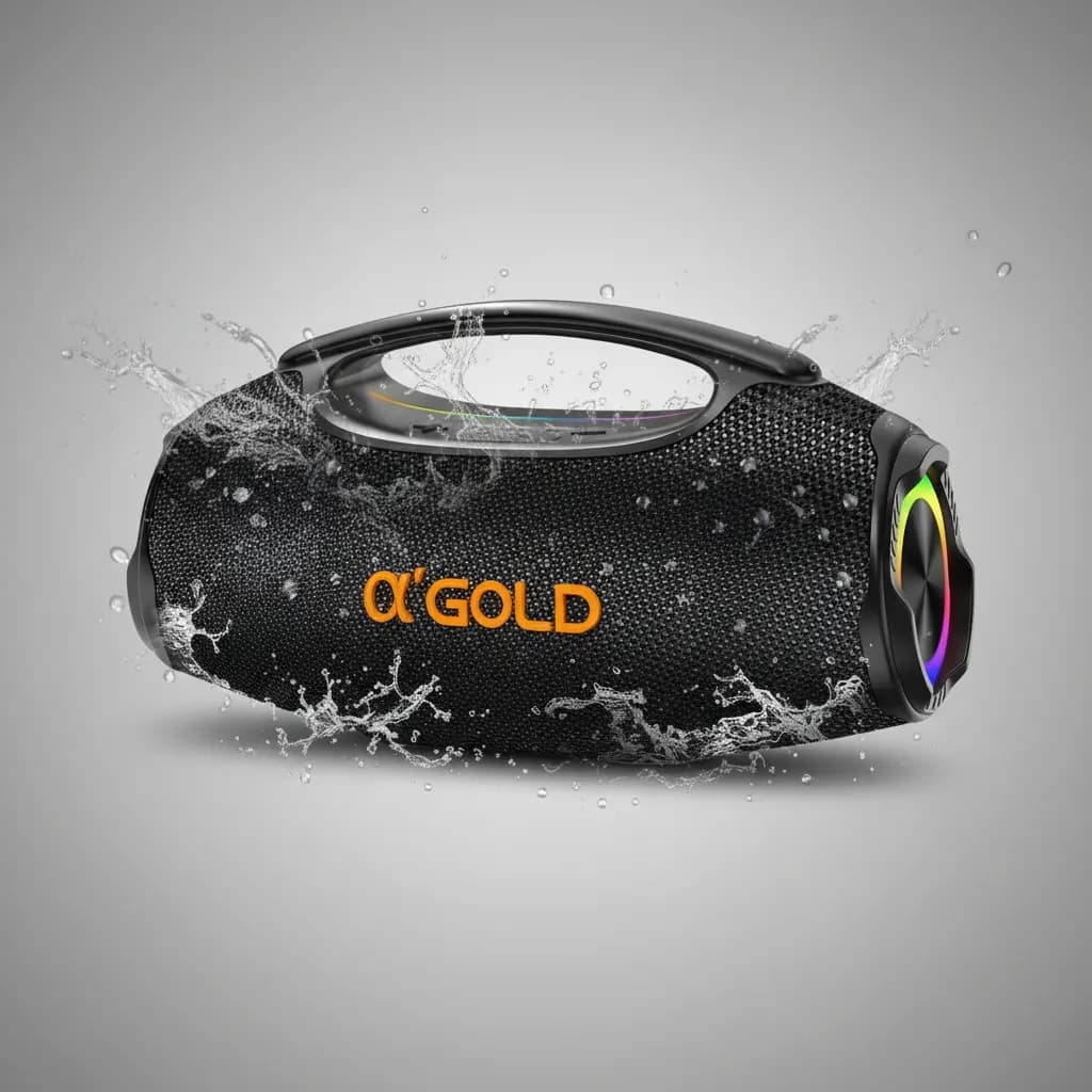 Caixa de Som Bluetooth Potente Original Resistente Água IPX6 Som Estéreo TWS RGB Grave Forte