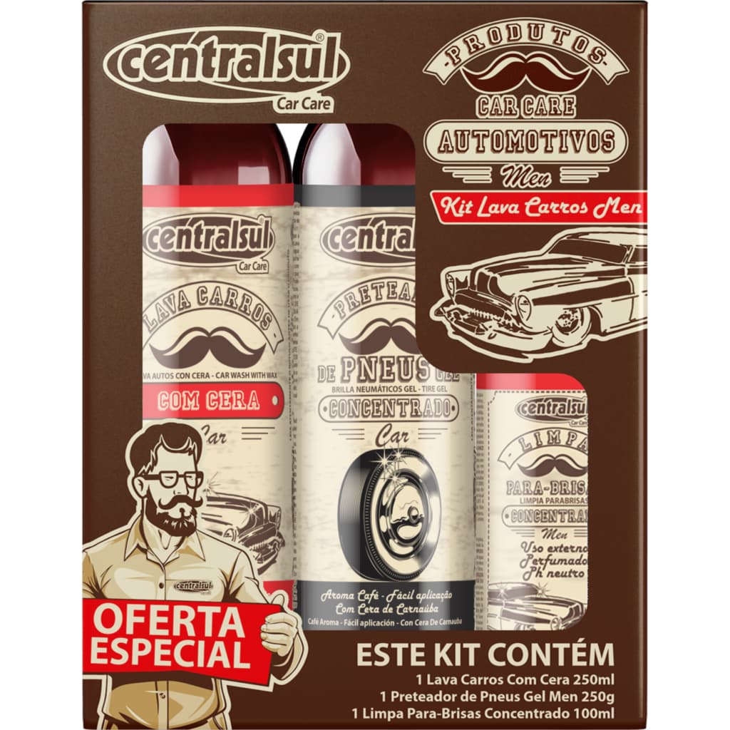 KIT LAVA CARROS MEN x1 CENTRALSUL