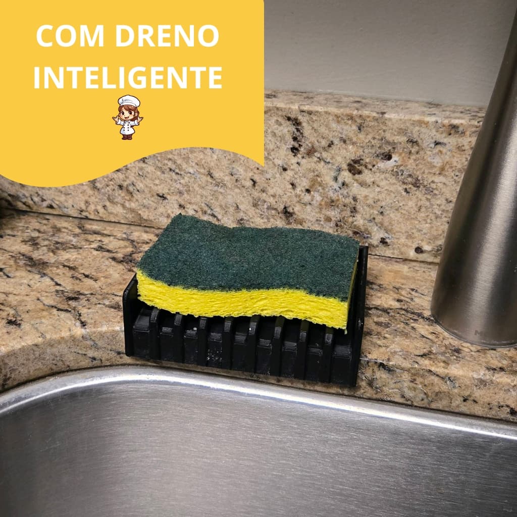 Suporte Organizador De Pia Cozinha Porta Esponja Com Dreno Escorredor envio imediato