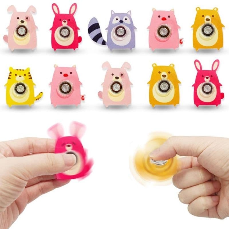 Fidget Spinner de Animais Fofos