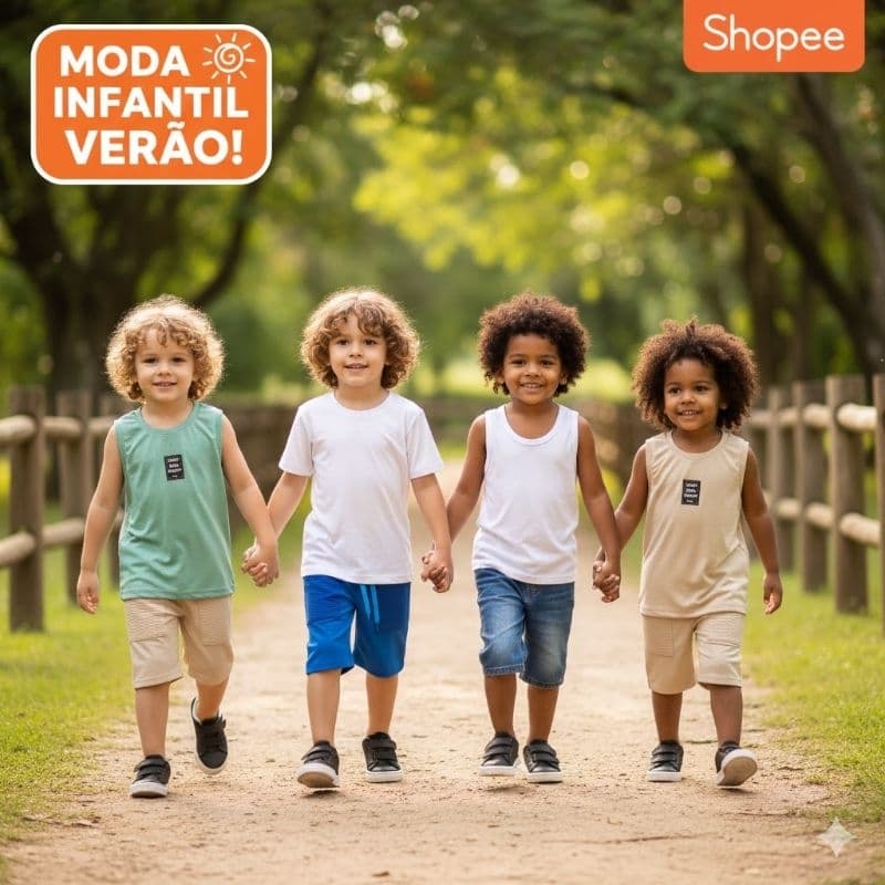 Camiseta e Bermuda Infantil Menino Ralakids Tamanho 6 e 8