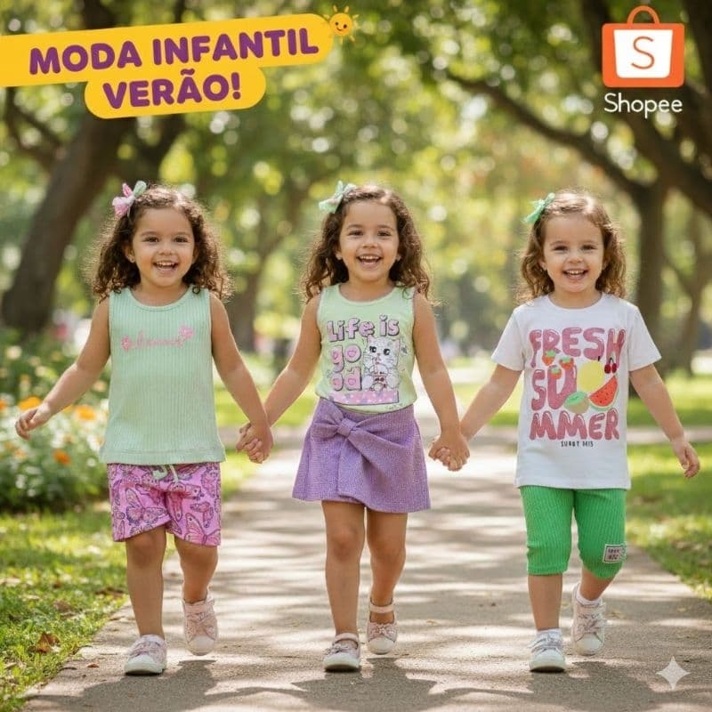 Conjunto Infantil Menina Ralakids Tamanho 1