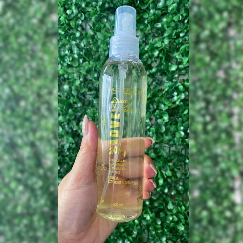 Bruma Fixadora Max Love 200ml Fixador de Maquiagem Spray Aloe Vera ou Ácido Hialurônico