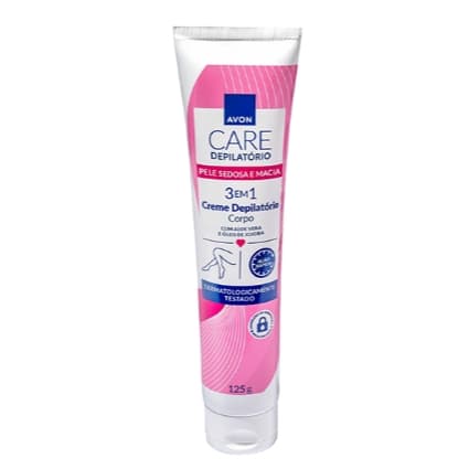 CREME DEPILATÓRIO CORPORAL AVON CARE 3 EM 1 125 G