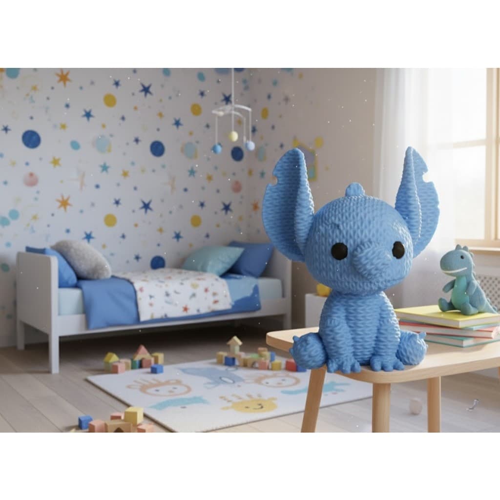 Stitch crochê amigurumi boneco personalizado BGG0061