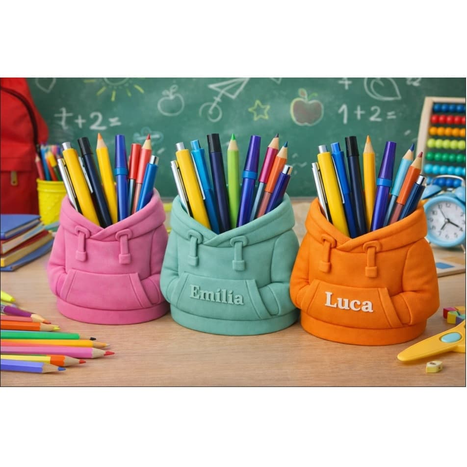 Porta Lápis Personalizado Infantil – Organizador Escolar Criativo