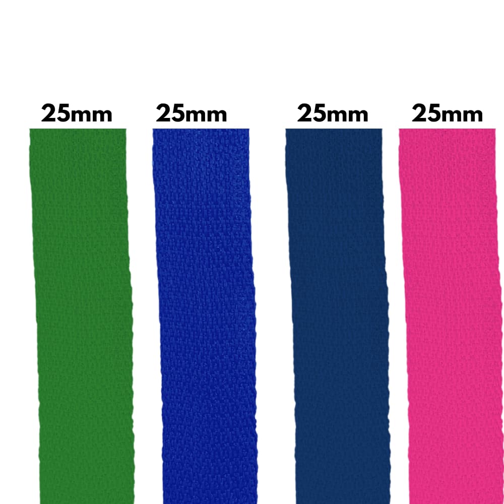 Fita CBR nylon 25 mm para Bolsas e Mochilas -10m, 25m ou 50 Metros - 100% Polipropileno