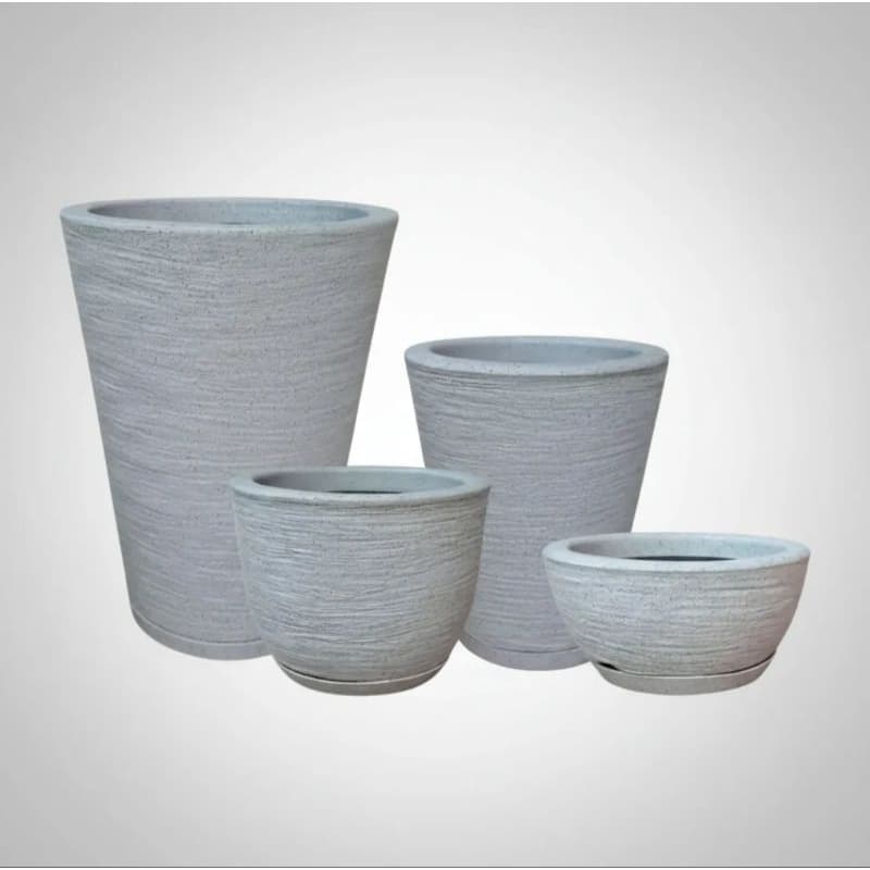 Kit 4 Vasos Coluna Escovada 1,2 e Bojo Escovado 1 e Bacia Escovada 1Vaso Decorativo Moderno Resistente ao Sol e à Água..