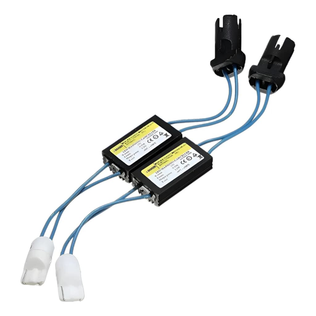 KIT 2 RESISTOR DIODO CANCELLER VEICULAR PARA LAMPADA T10