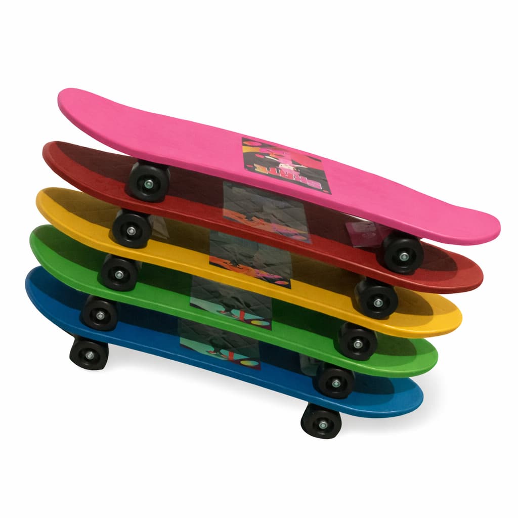 Skate Infantil para Crianças Colorido | Divertido e Radical | Ideal para Iniciantes - 888-SL