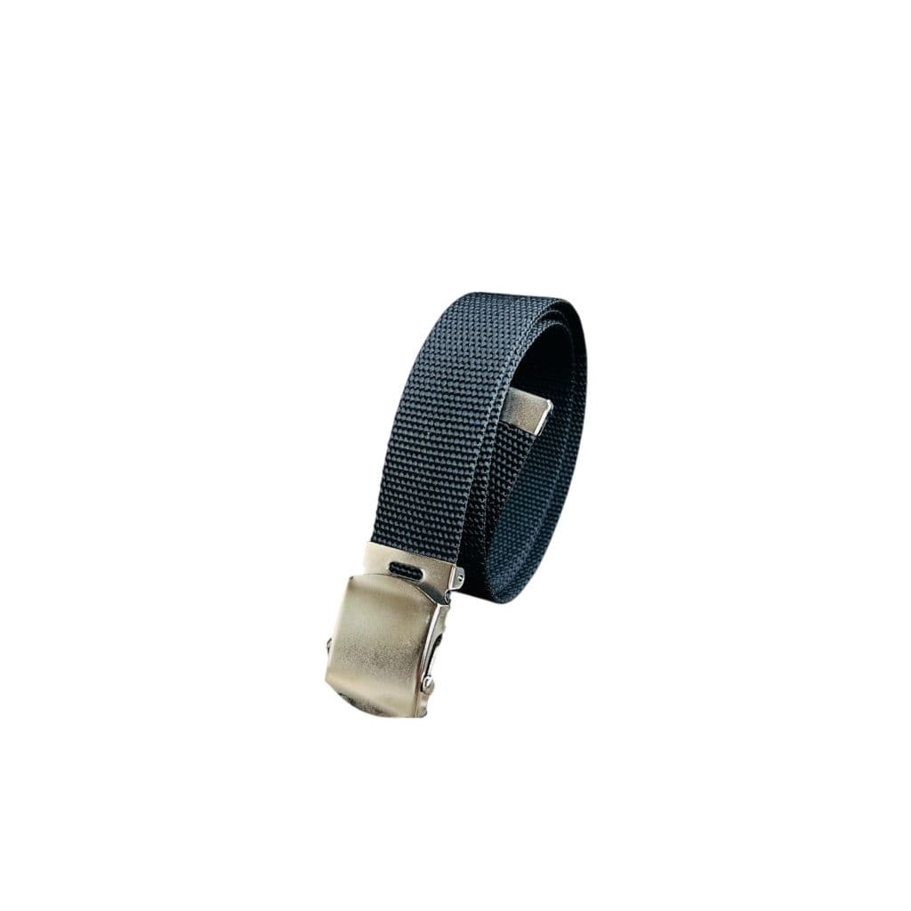 Cinto Masculino Plus Size Tecido Nylon Ajustável Resistente Elegante Fivela Prata - Kauã