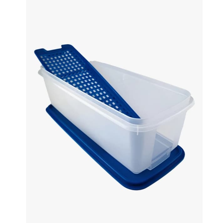 upperware Super Caixa 4,3 Litros Com Grade Salada / Freezer / Geladeira
