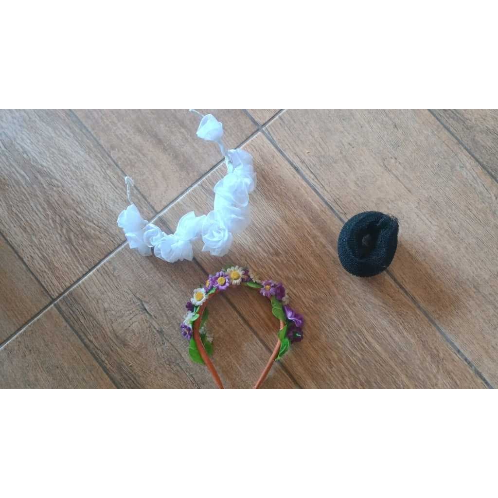 Kit com 1 Tiara + 1 Porta Coque + 1 Rolinho para Coque - DESAPEGO
